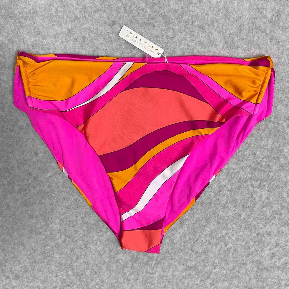 TRINA TURK NWT High Waist Swim and Spa Collection Bottoms Womens Size 10